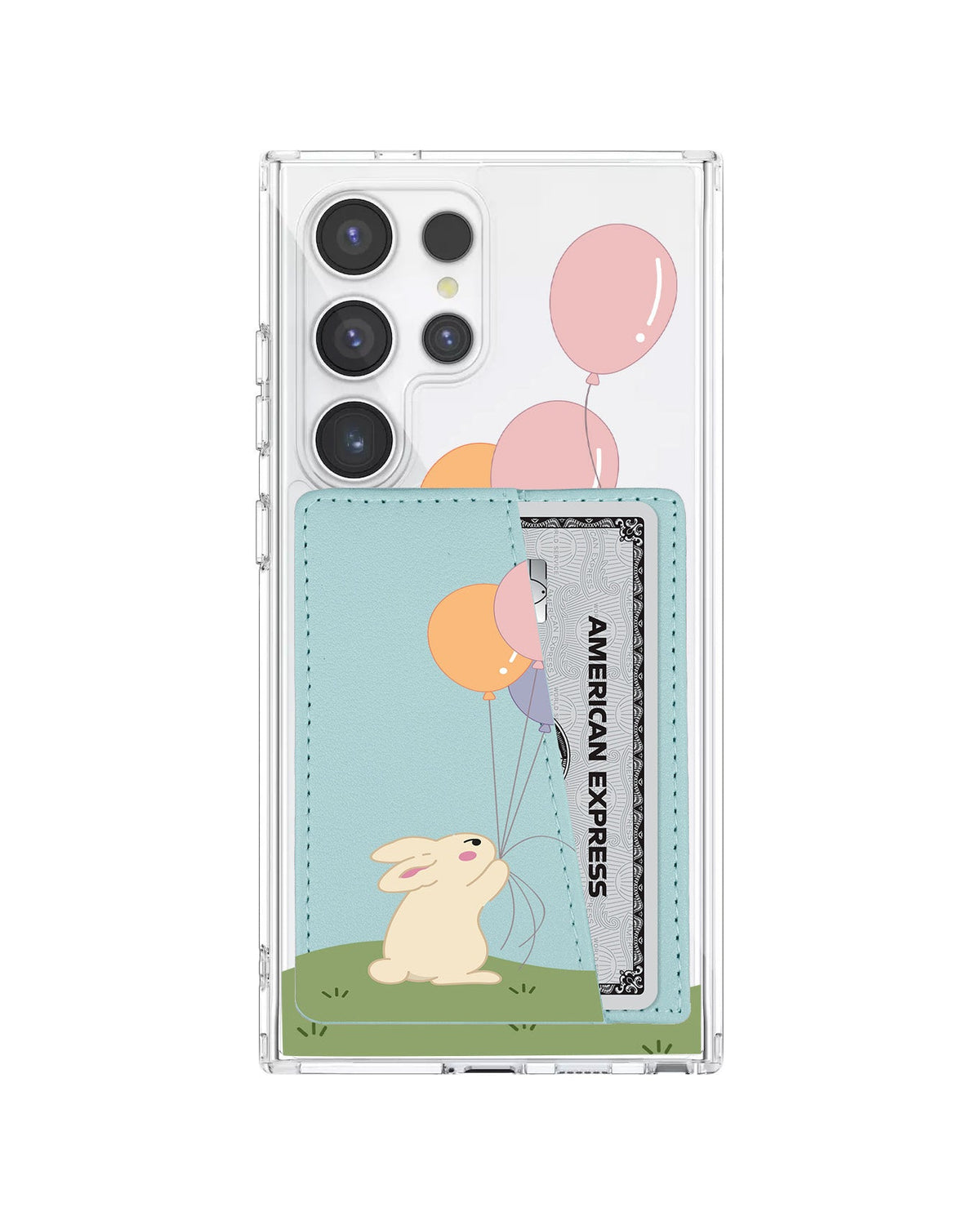 Android Leather Wallet Case - Bunny