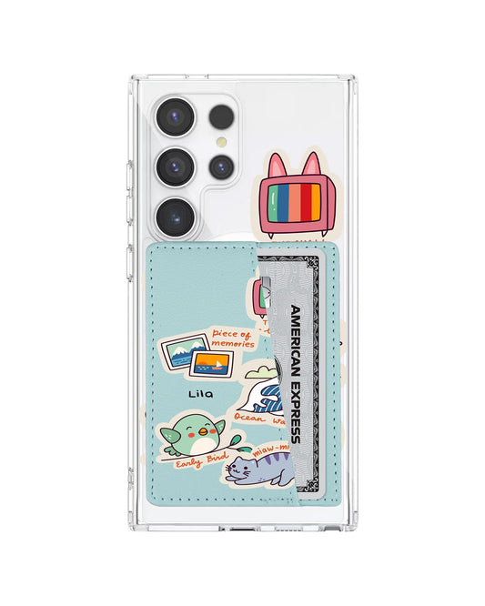Android Leather Wallet Case - Nostalgic Day