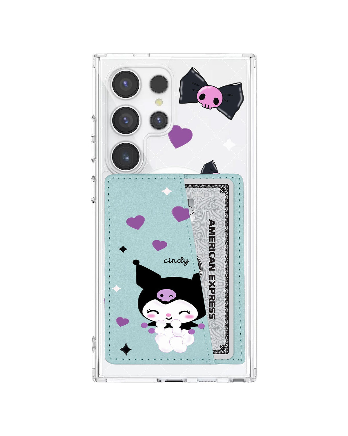 Android Leather Wallet Case - Naughty Kuromi