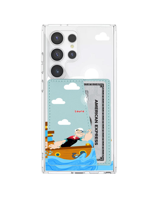 Android Leather Wallet Case - Popeye In The Sea