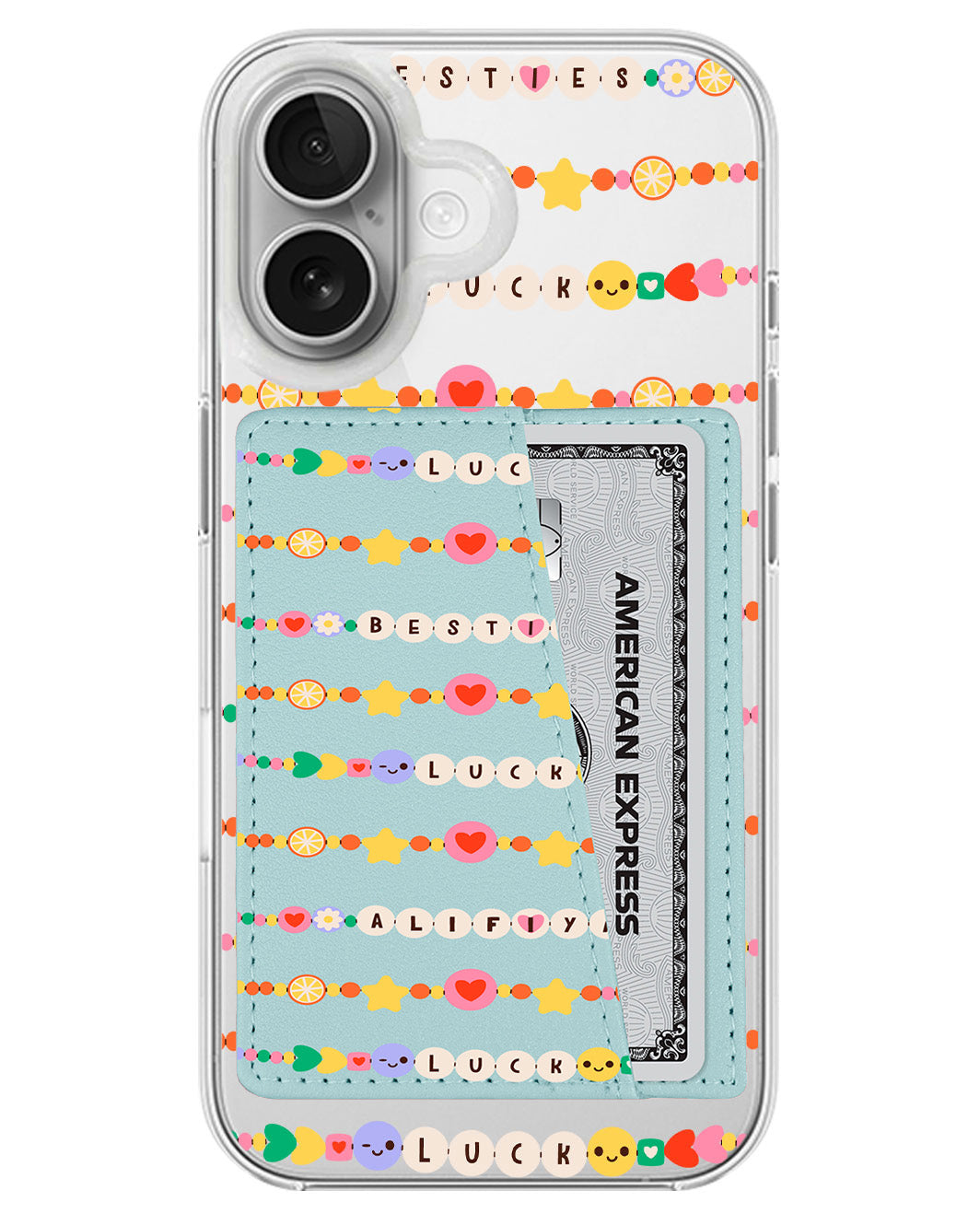 iPhone Leather Wallet Case - Friendship Bracelet