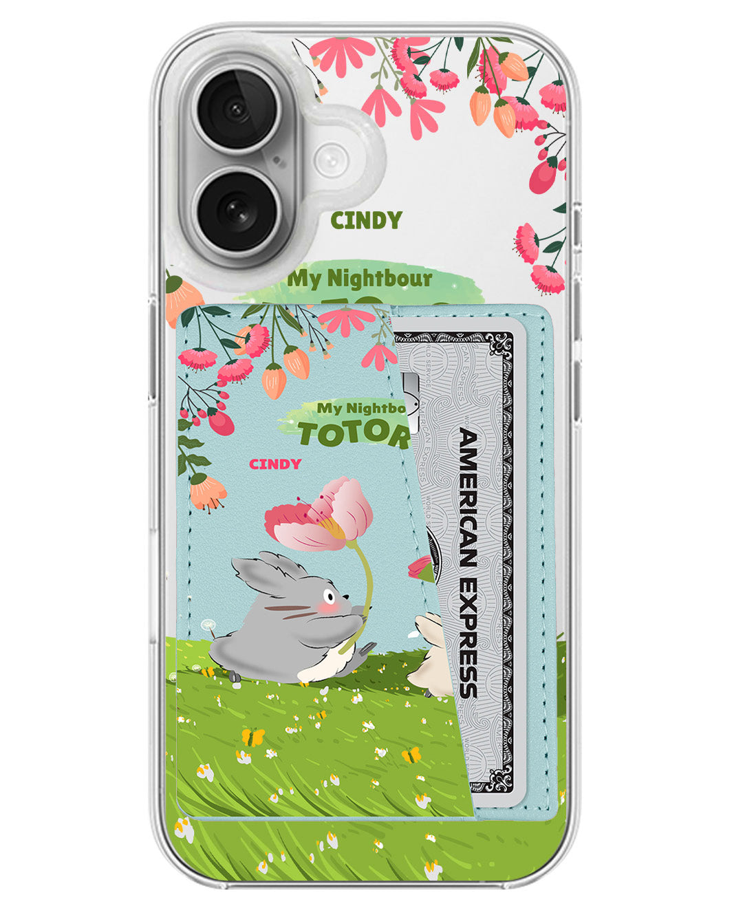 iPhone Leather Wallet Case - My Nightbour Totoro
