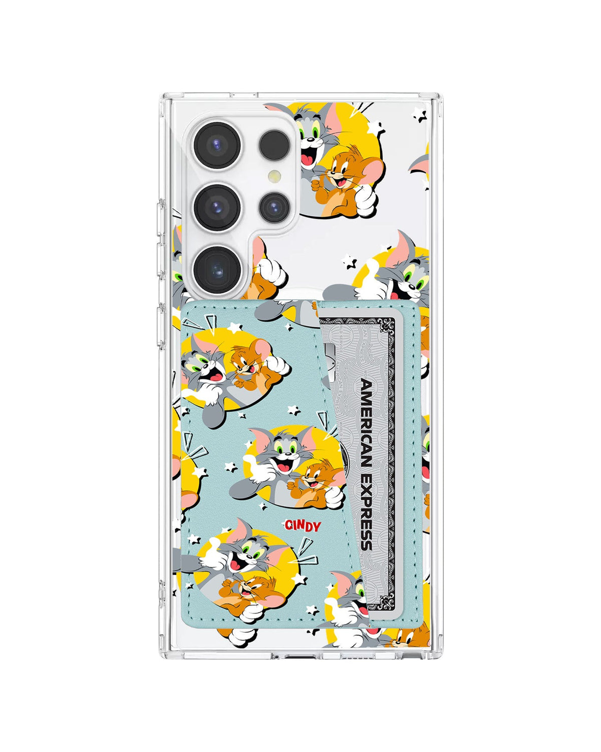 Android Leather Wallet Case - Tom And Jerry