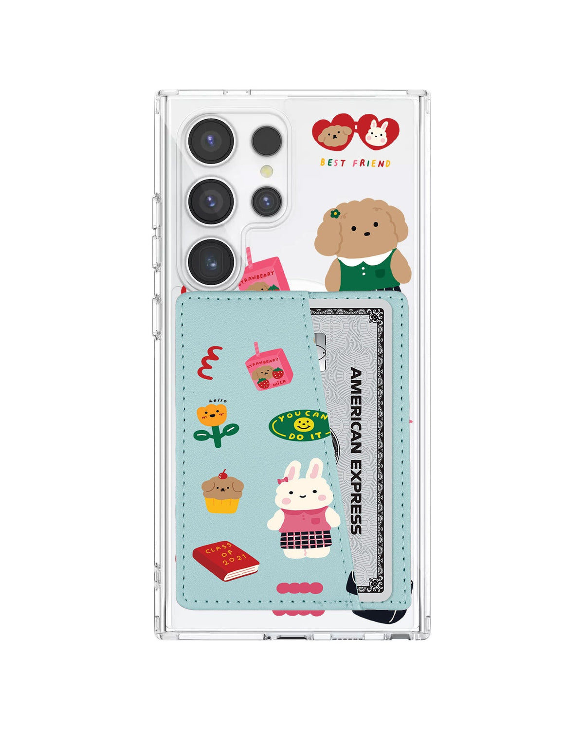 Android Leather Wallet Case - Class Of Bunny