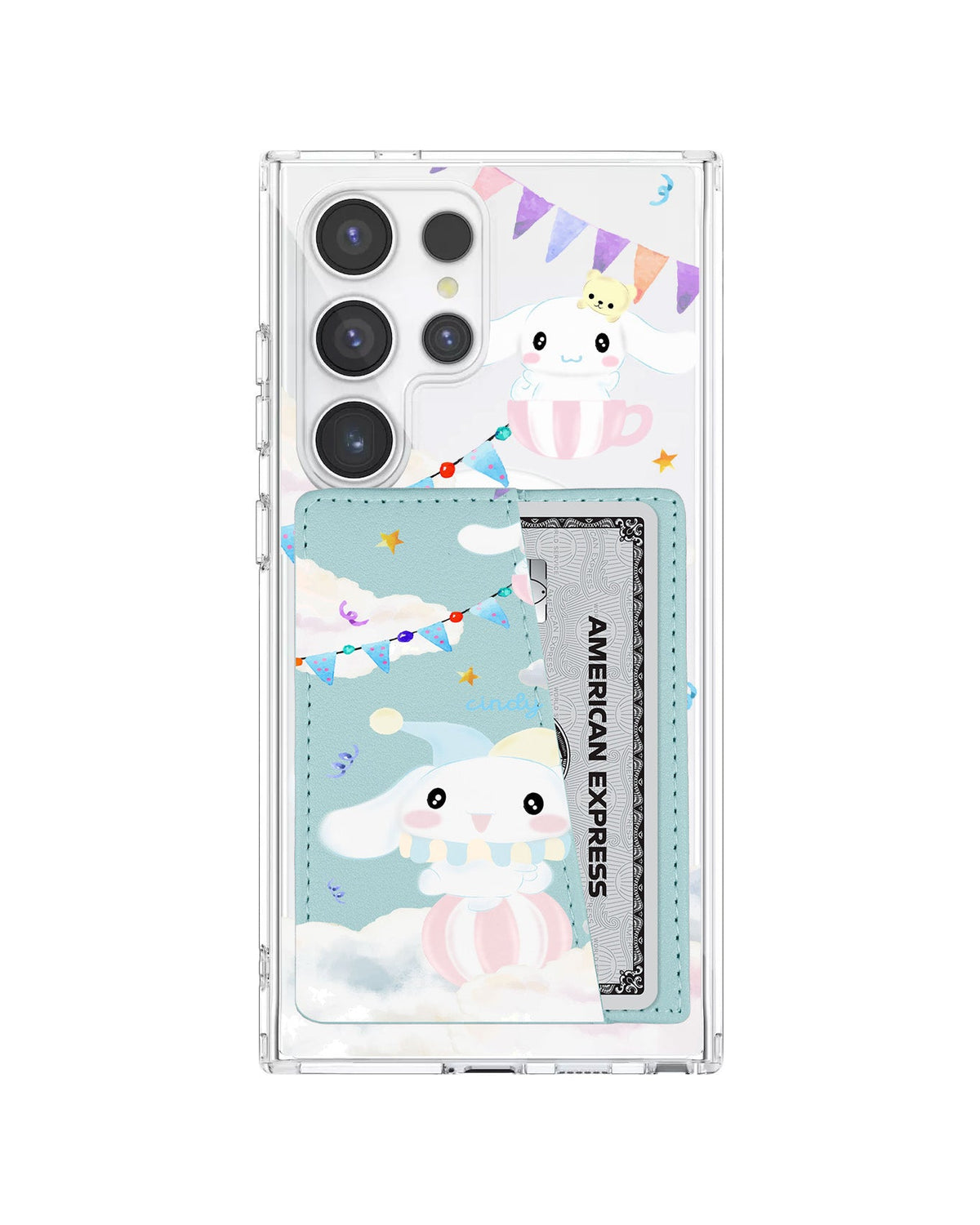 Android Leather Wallet Case - Cinnamoroll Circus
