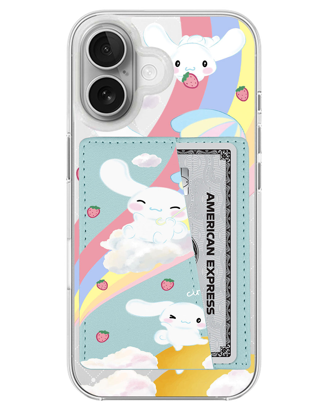 iPhone Leather Wallet Case - Cinnamoroll Play