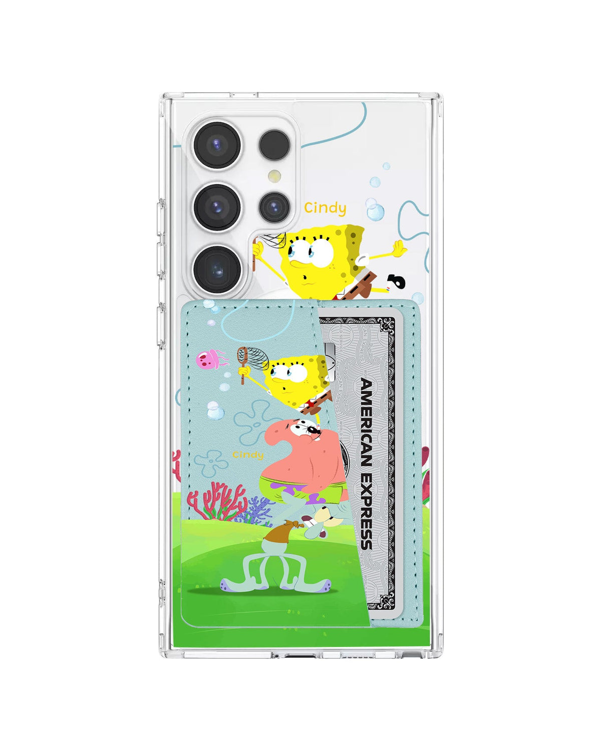 Android Leather Wallet Case - Spongebob 1
