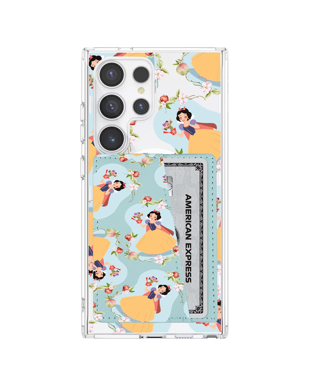 Android Leather Wallet Case - Snow White Pattern