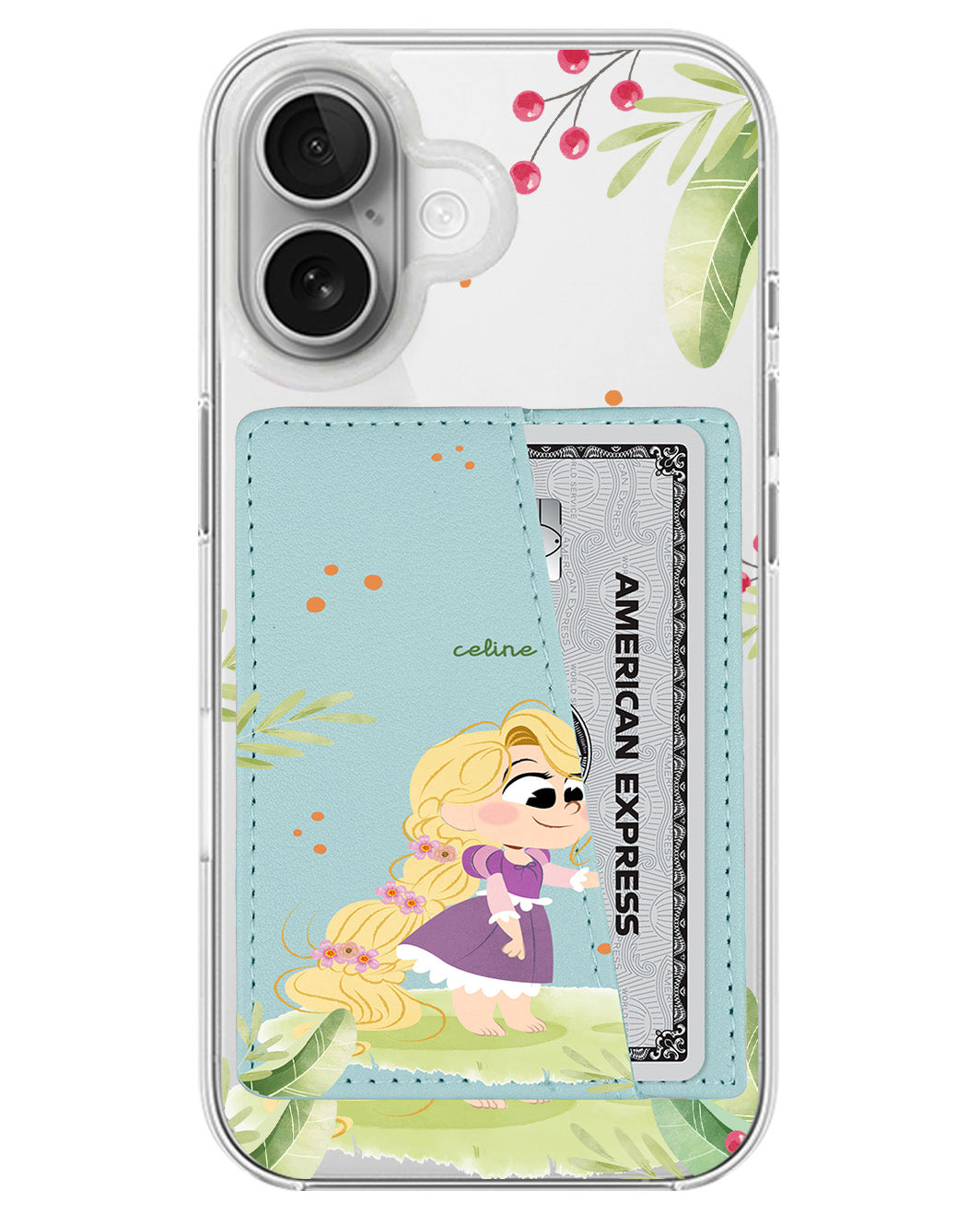 iPhone Leather Wallet Case - Rapunzel Pascal