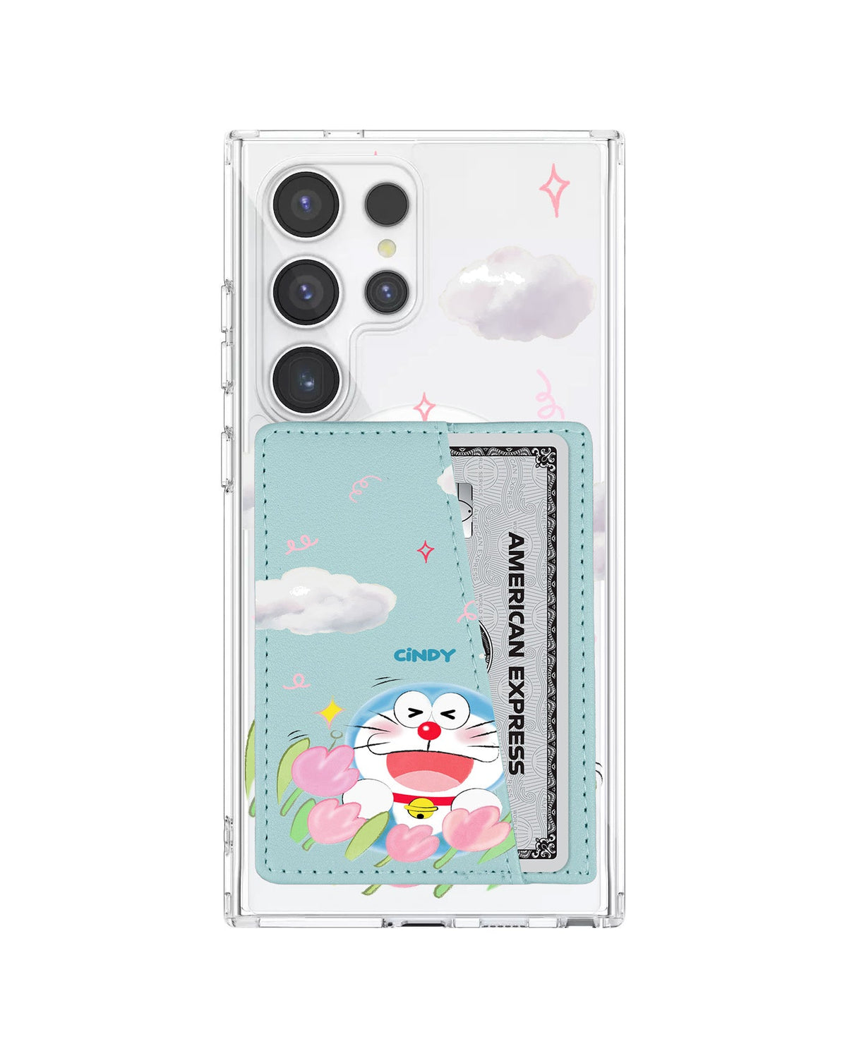 Android Leather Wallet Case - Dora Flower