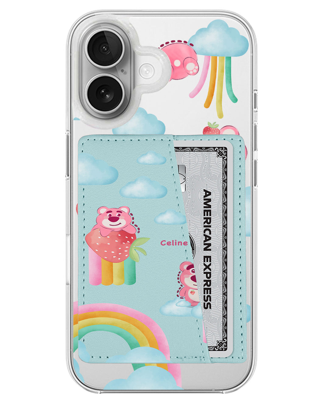 iPhone Leather Wallet Case - Lotso Rainbow
