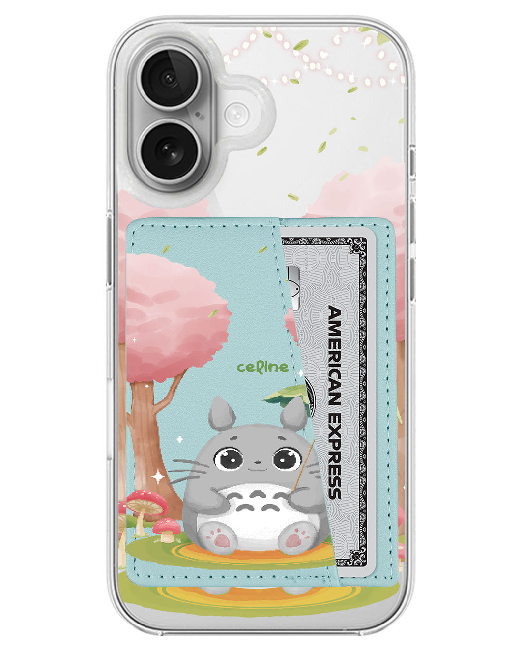 iPhone Leather Wallet Case - Totoro 1