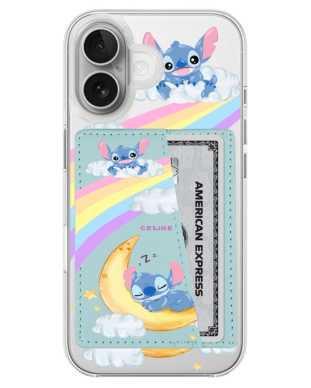 iPhone Leather Wallet Case - Sleepy Stitch