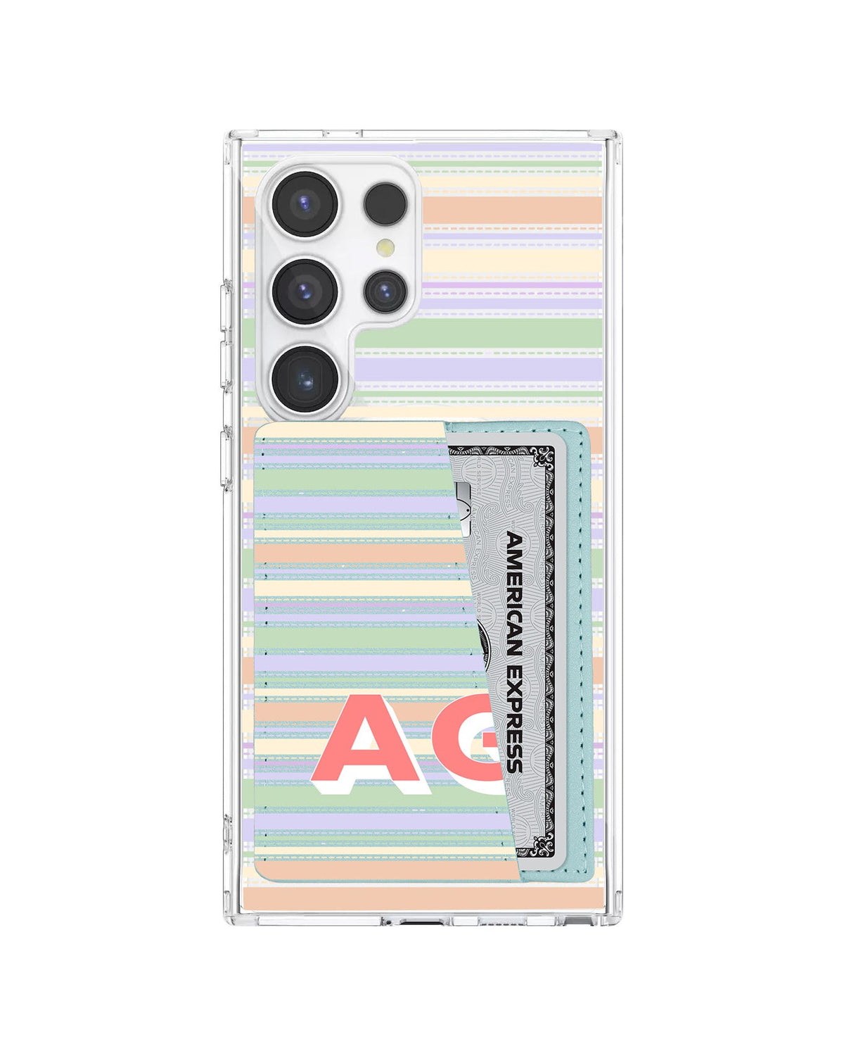 Android Leather Wallet Case - Dreamy Pastels B