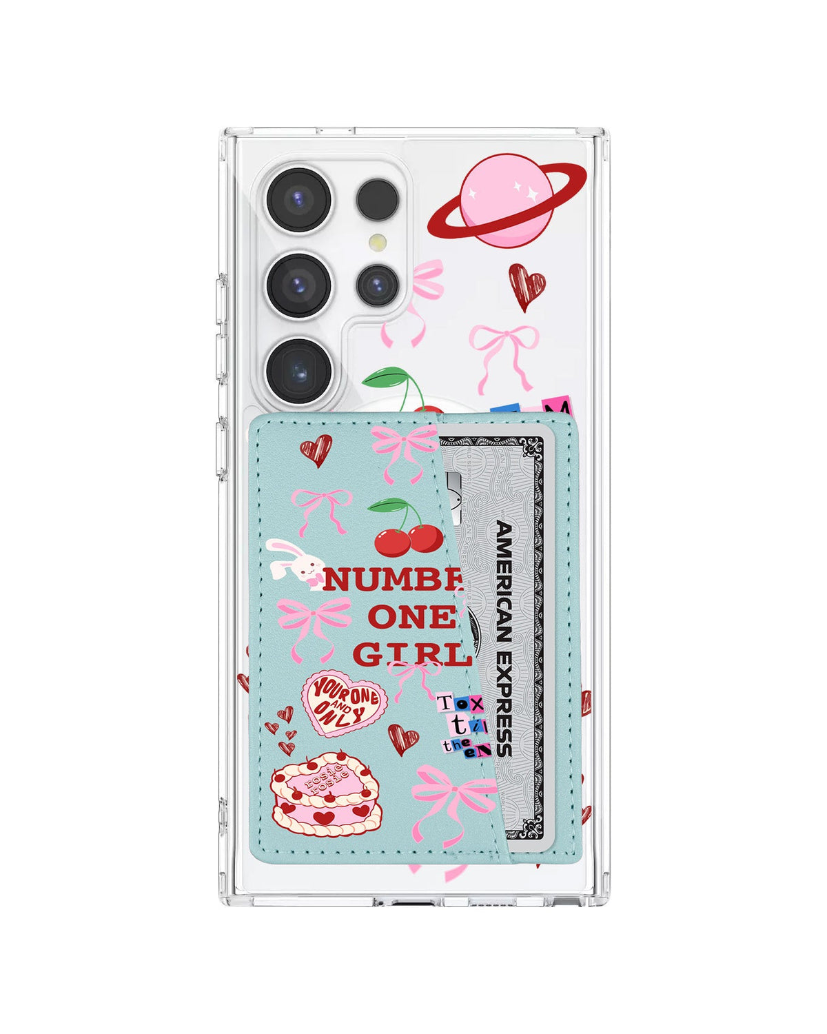 Android Leather Wallet Case - Rose
