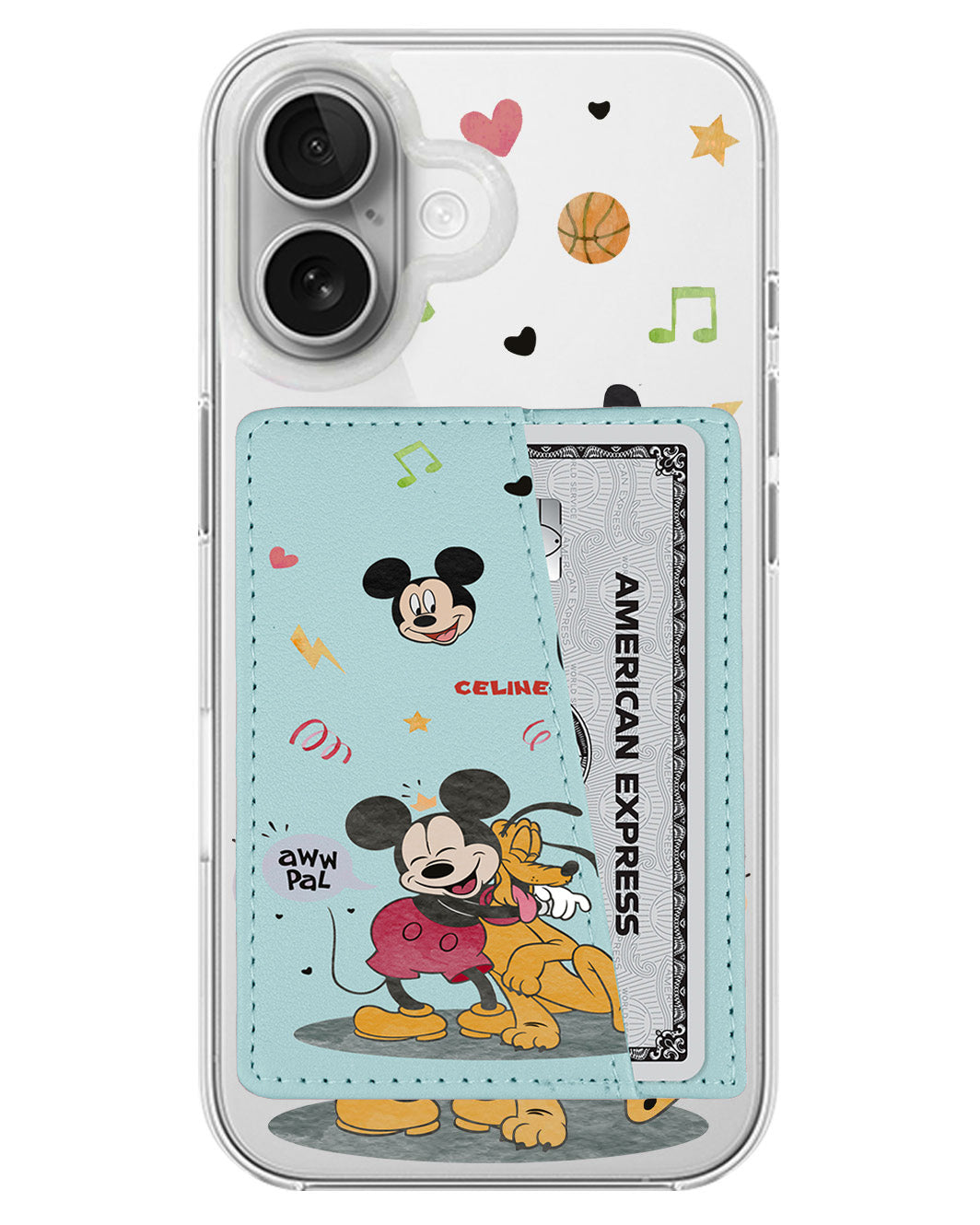 iPhone Leather Wallet Case - Mickey Pal