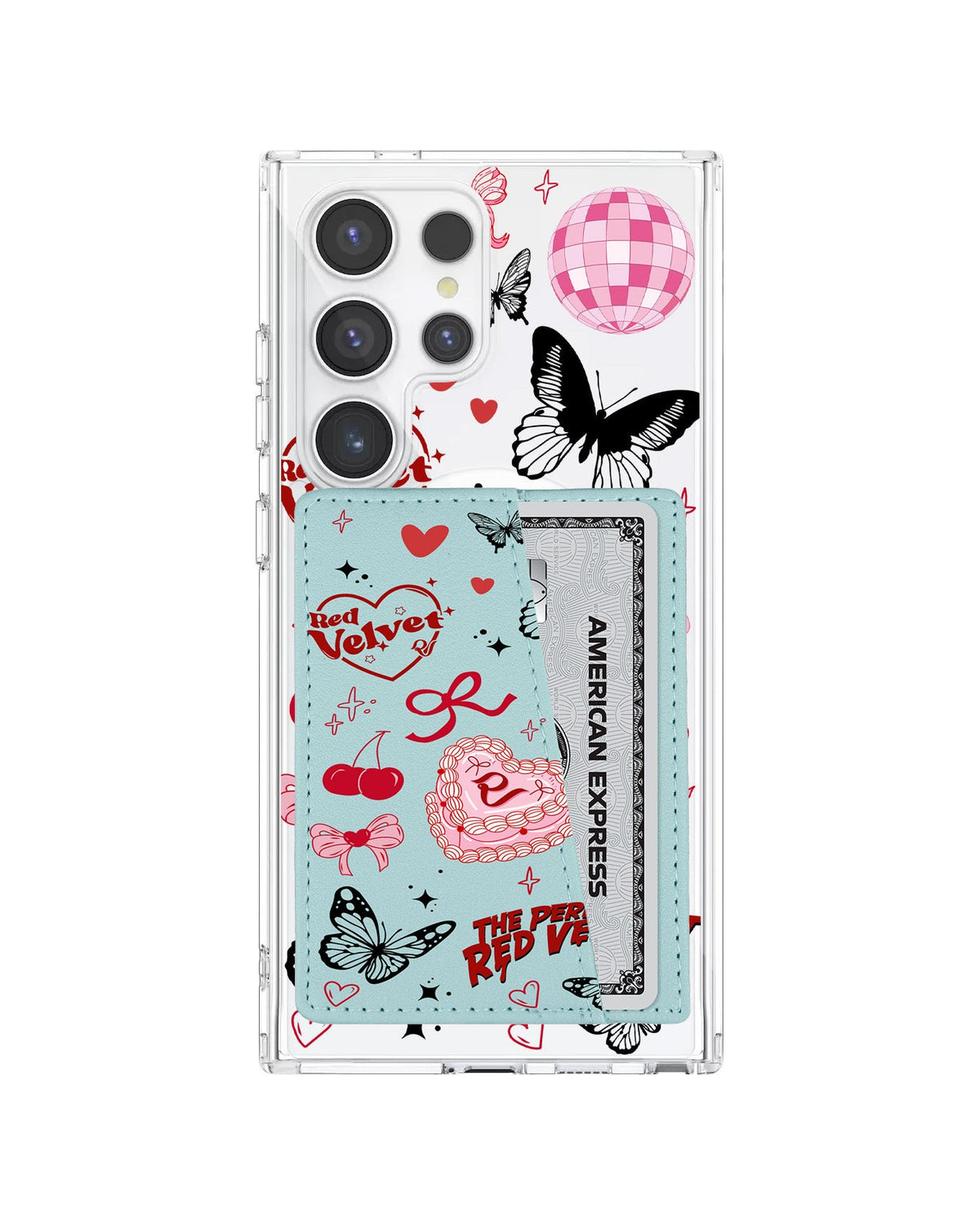 Android Leather Wallet Case - Red Velvet 2