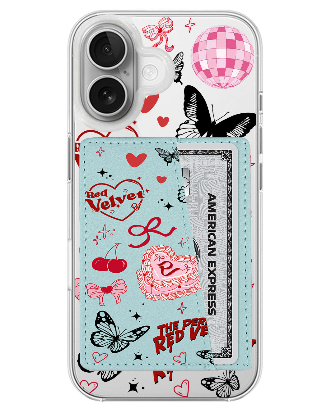 iPhone Leather Wallet Case - Red Velvet 2
