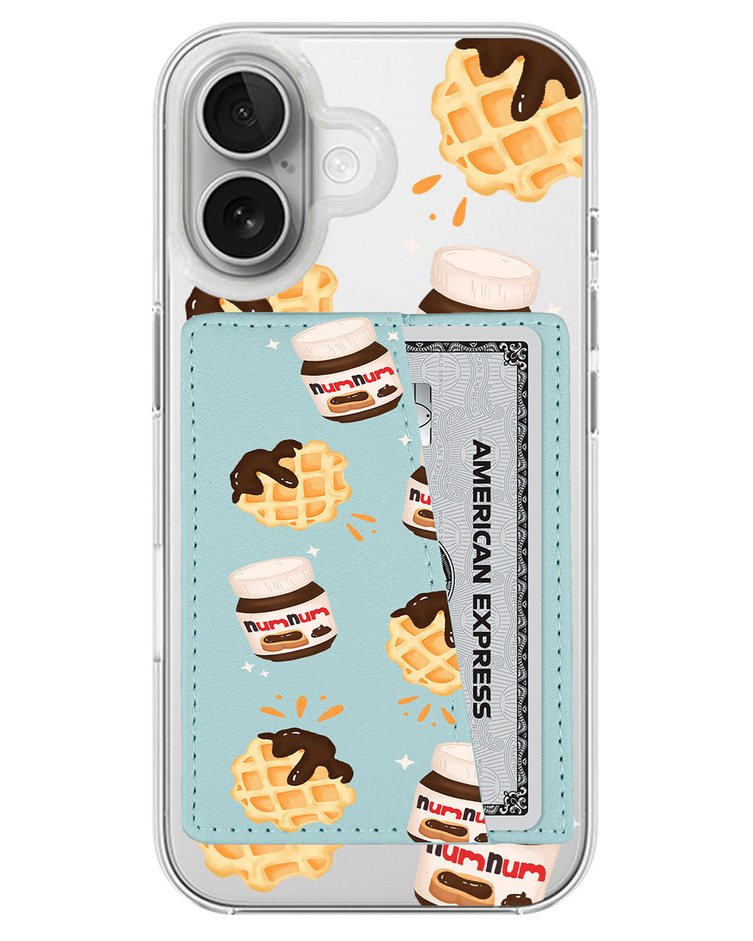 iPhone Leather Wallet Case - Num Num