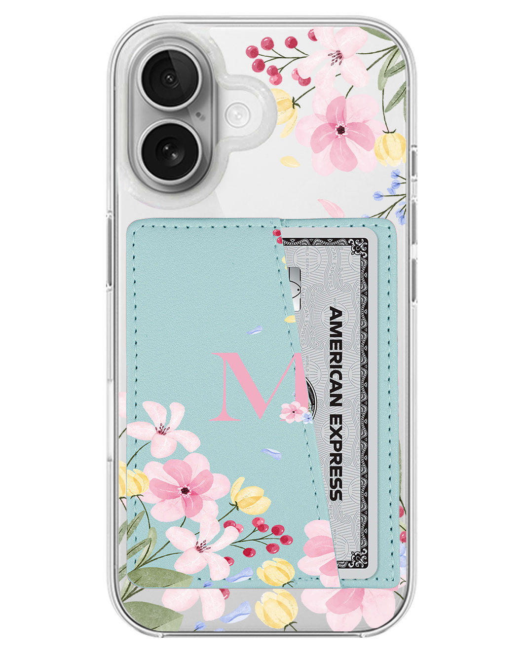 iPhone Leather Wallet Case - Flower Garden