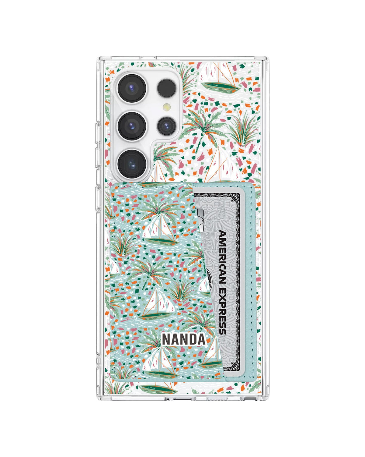 Android Leather Wallet Case - Sea Canvas