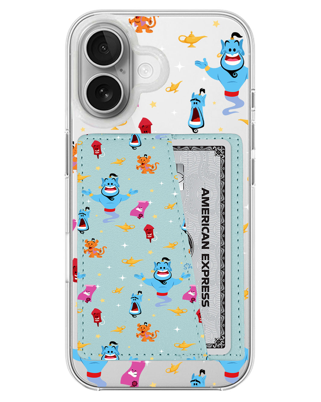 iPhone Leather Wallet Case - Genie The Lamp