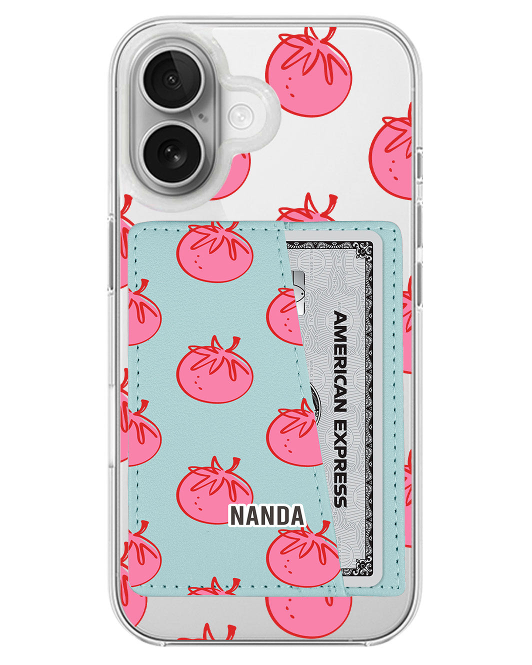 iPhone Leather Wallet Case - Tomato Pop