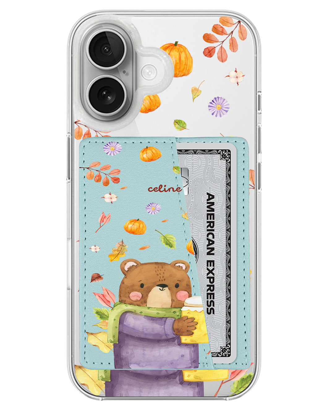 iPhone Leather Wallet Case - Honey In Autum