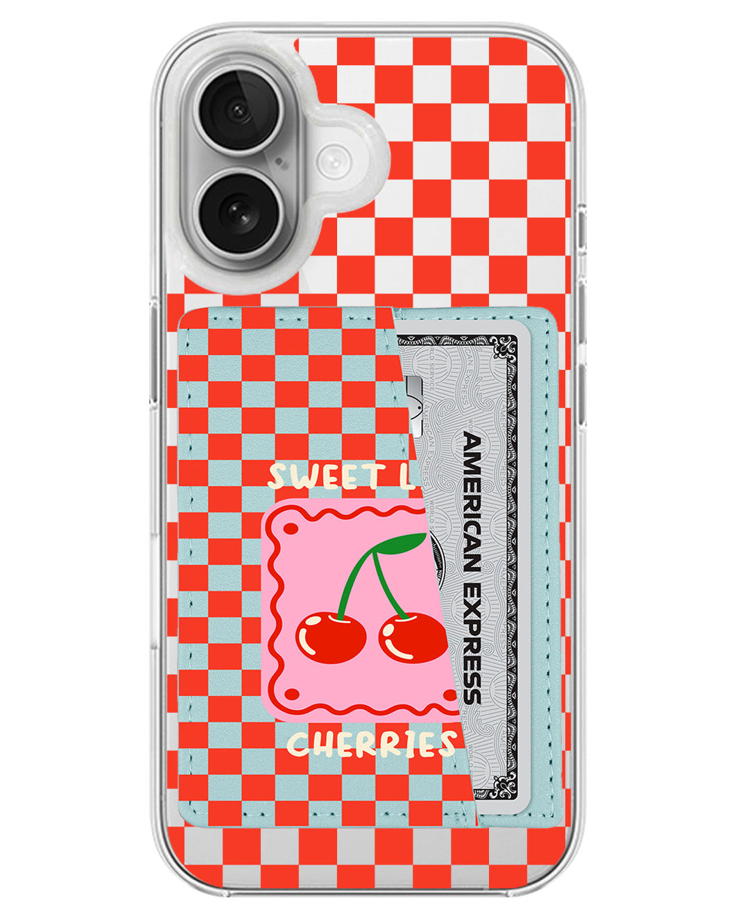 iPhone Leather Wallet Case - Sweet Like Cherries