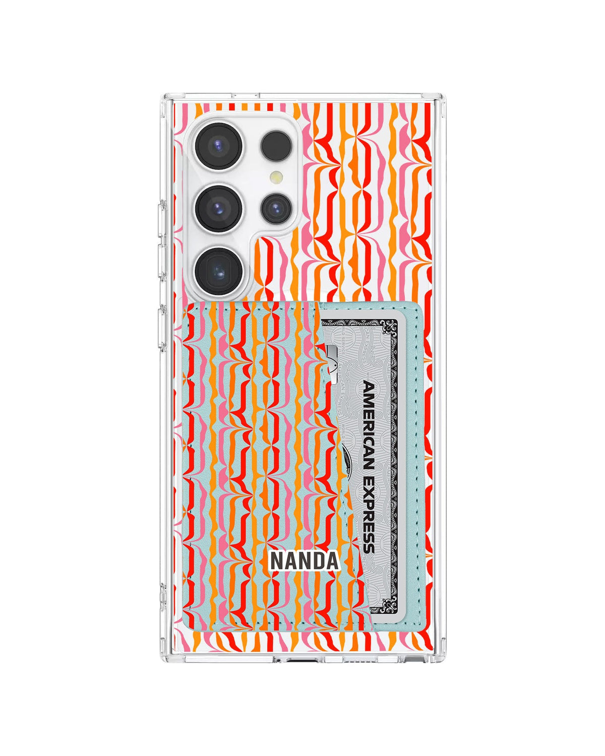 Android Leather Wallet Case - Sunset Groove