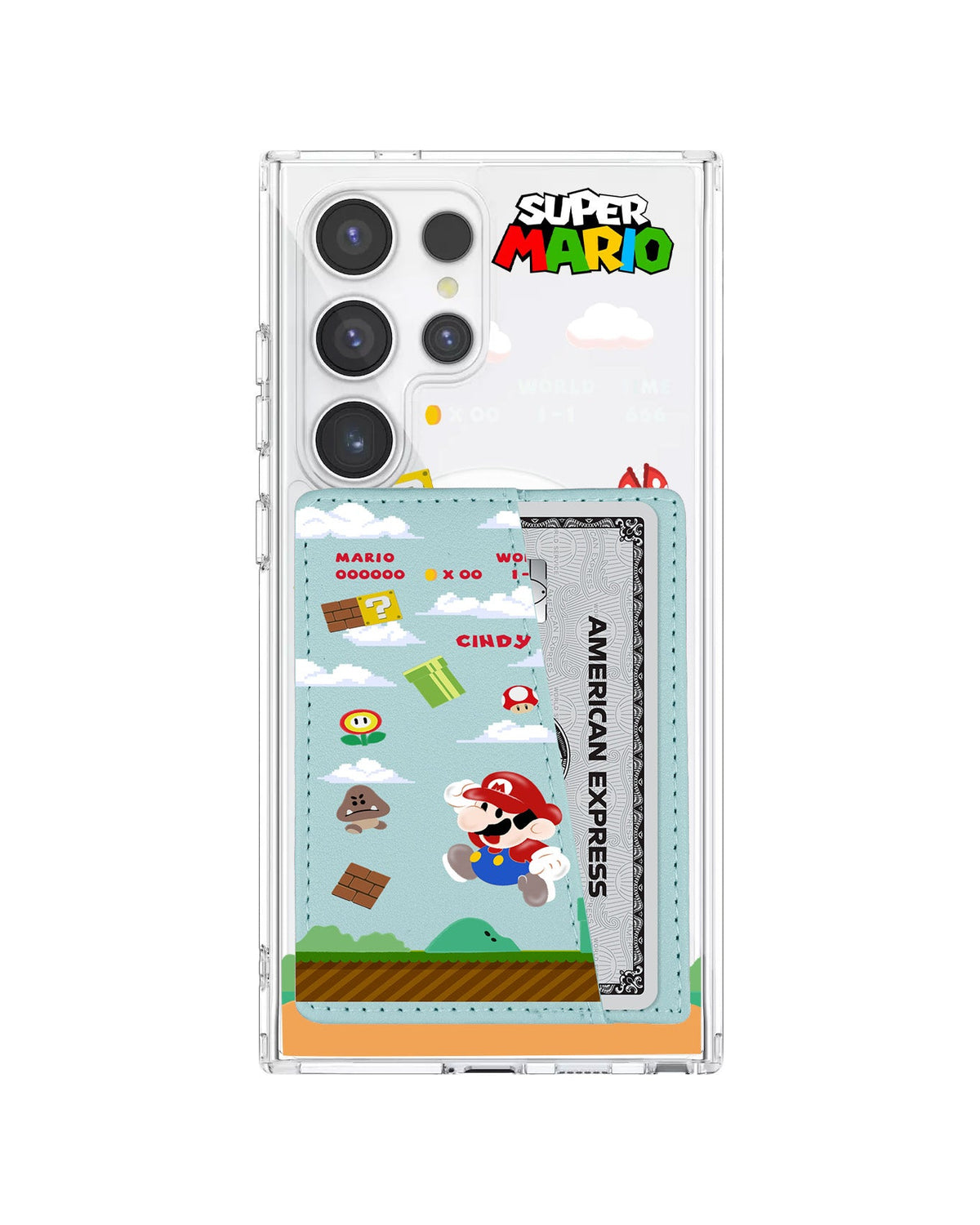 Android Leather Wallet Case - Play Mario