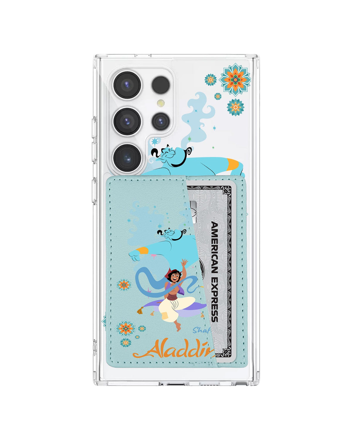 Android Leather Wallet Case - Aladdin And Genie