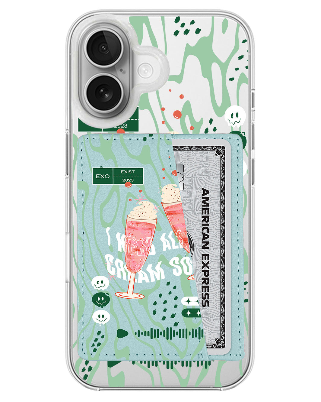 iPhone Leather Wallet Case - EXO 1