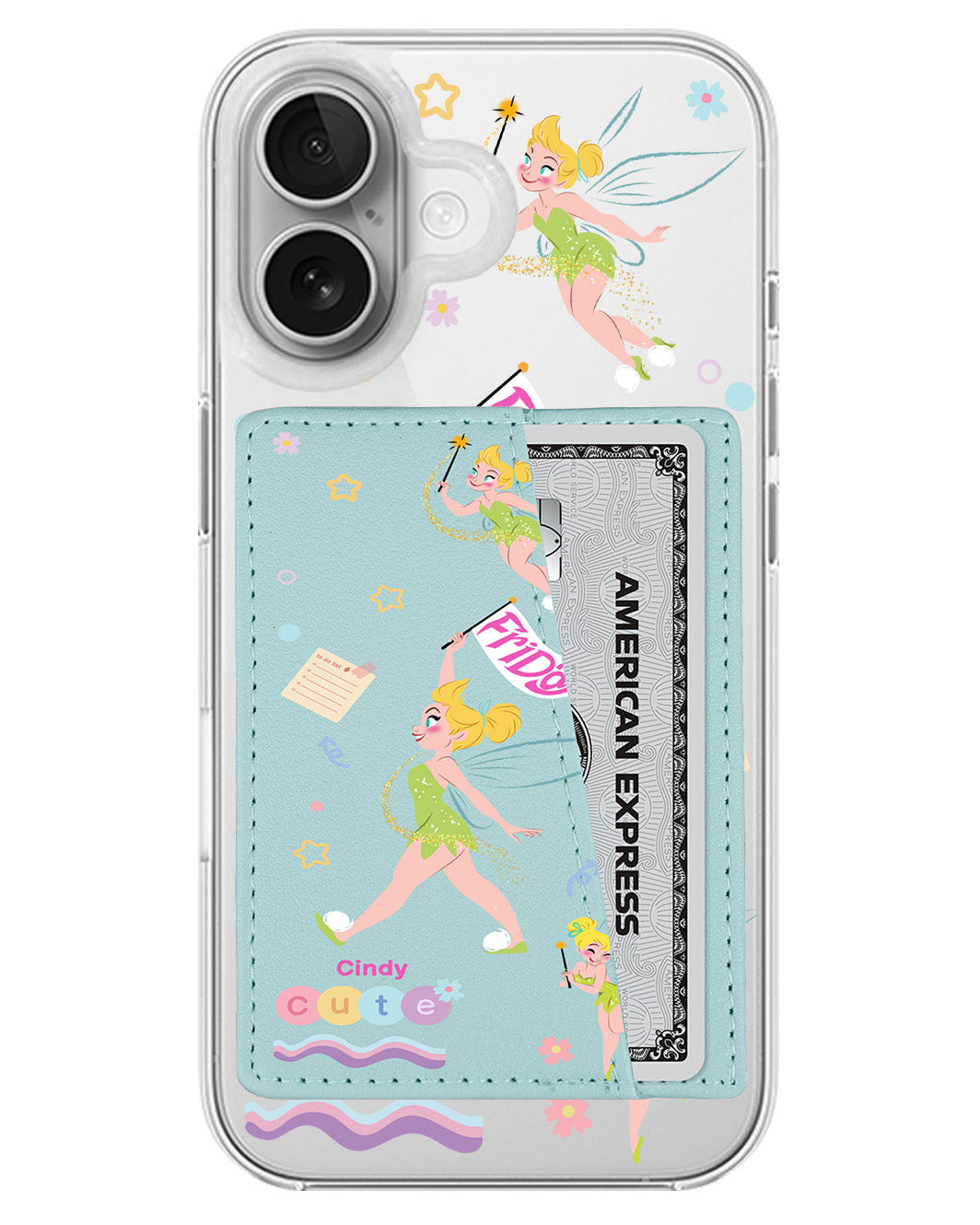 iPhone Leather Wallet Case - Cute Fairy