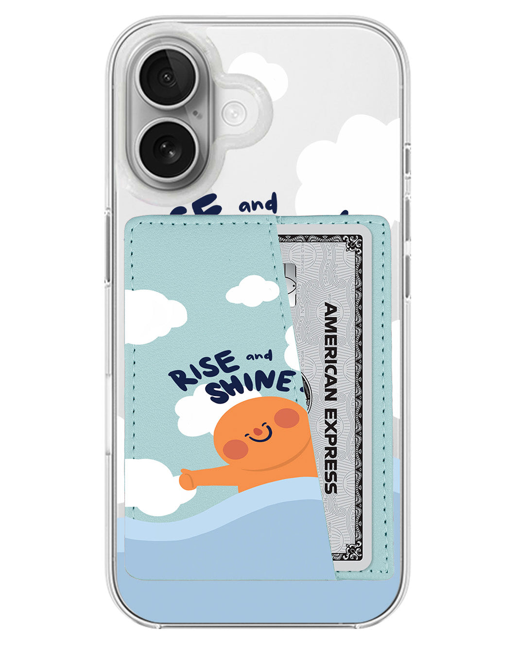 iPhone Leather Wallet Case - Rise And Shine
