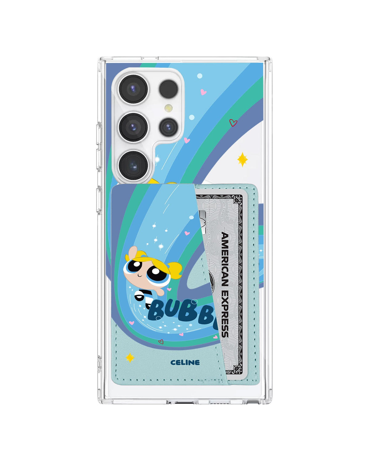 Android Leather Wallet Case - Bubbles