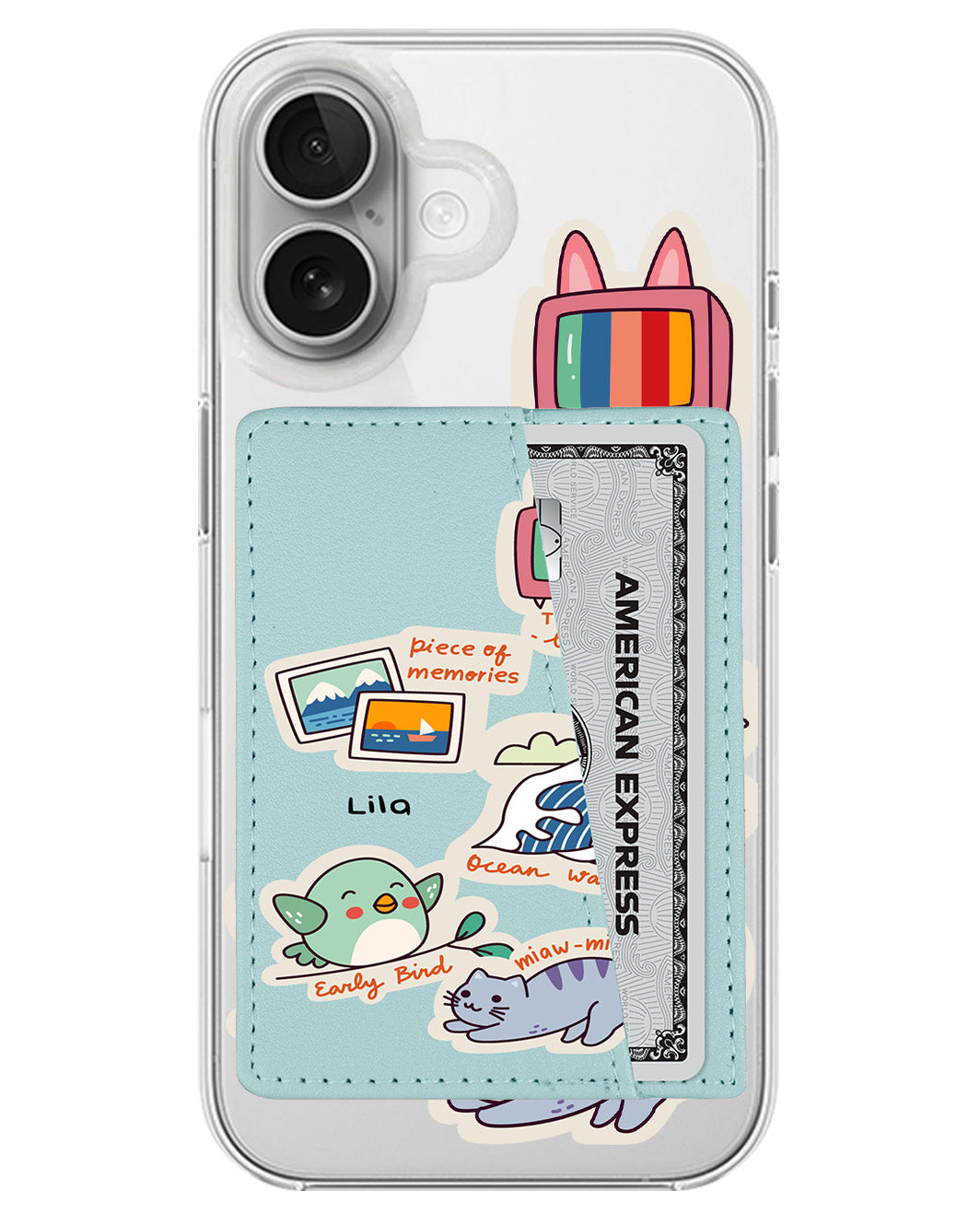 iPhone Leather Wallet Case - Nostalgic Day
