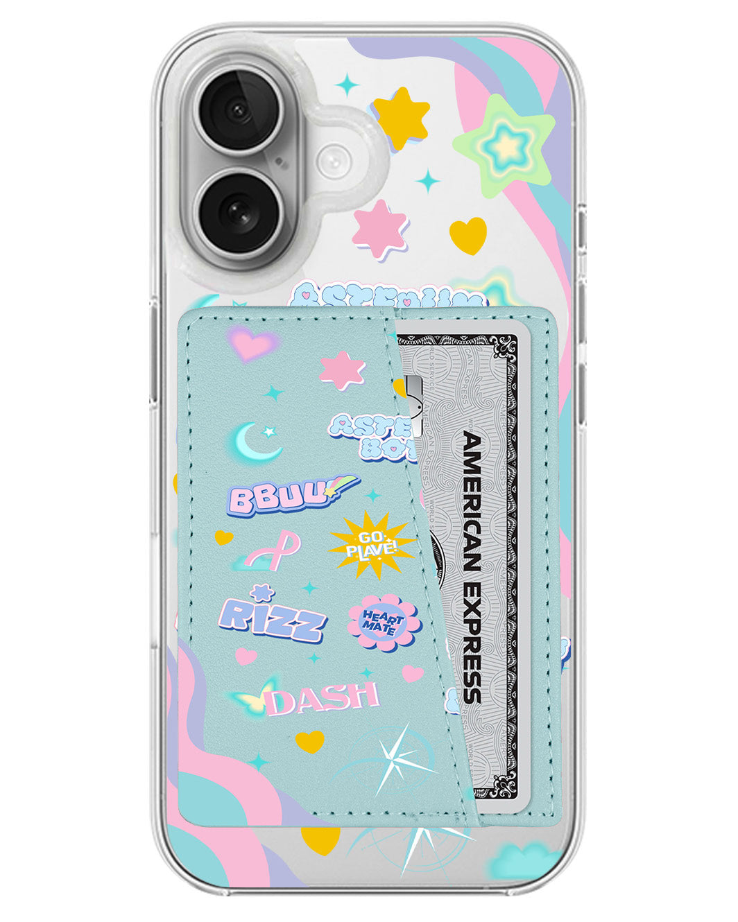 iPhone Leather Wallet Case - Plave