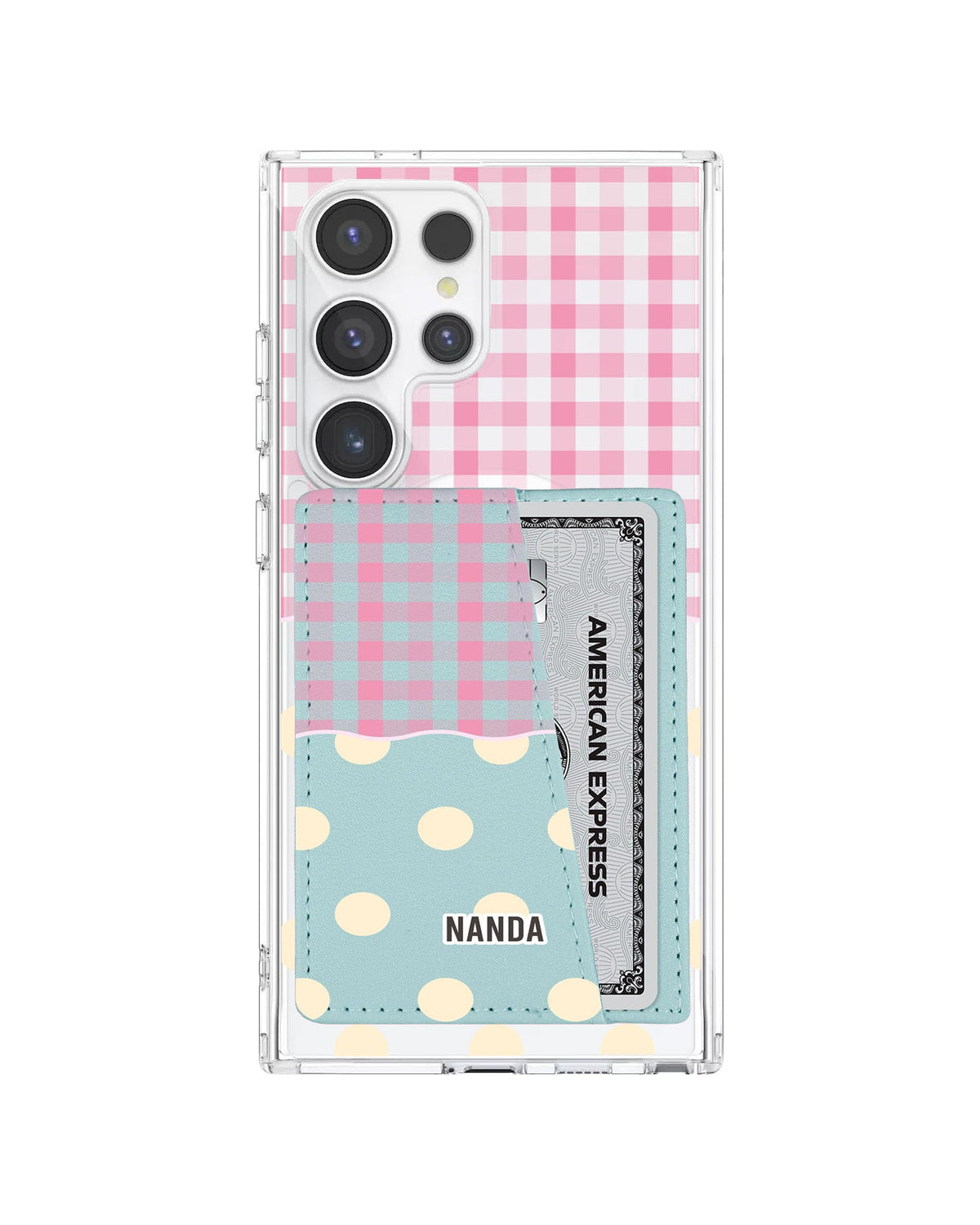 Android Leather Wallet Case - Pink Picnic Day