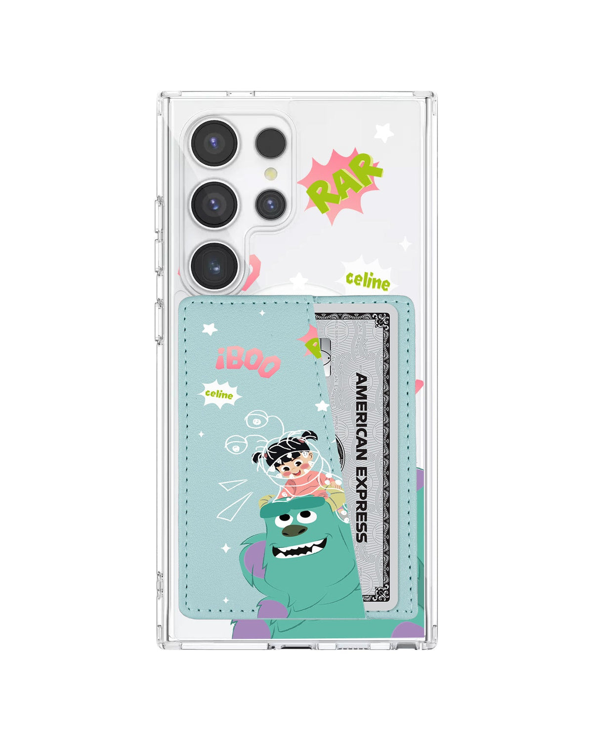 Android Leather Wallet Case - Monster Boo