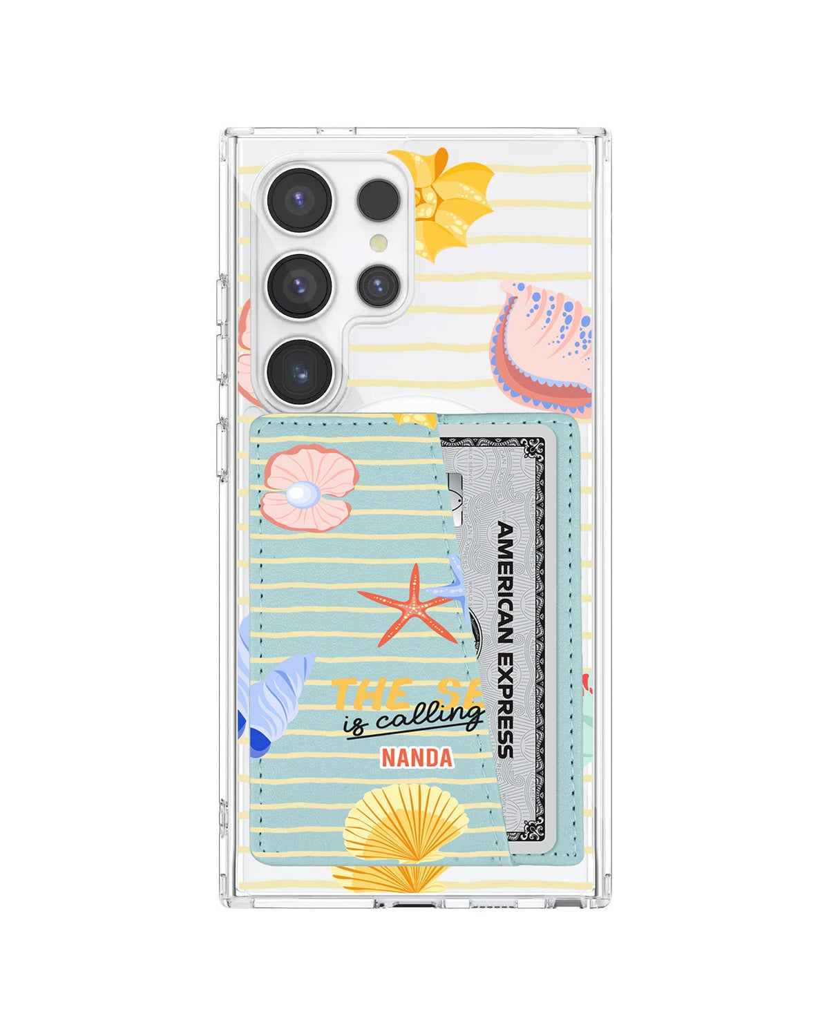 Android Leather Wallet Case - Sea Is Calling