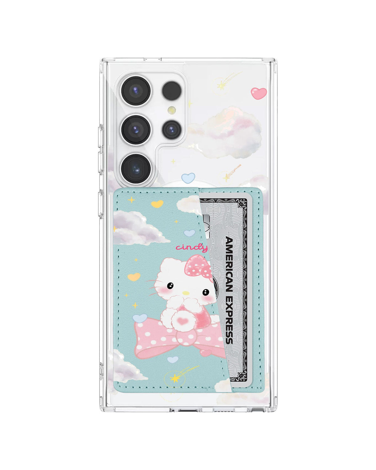 Android Leather Wallet Case - Cute Kitty