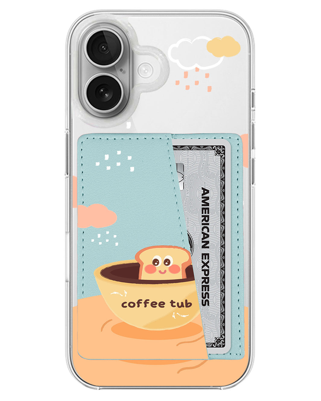 iPhone Leather Wallet Case - Coffee Date