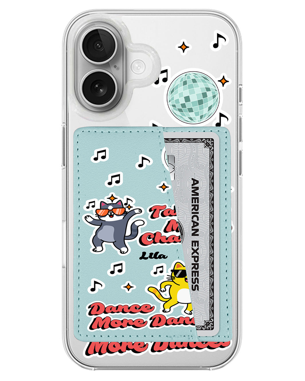 iPhone Leather Wallet Case - Dance Pawty