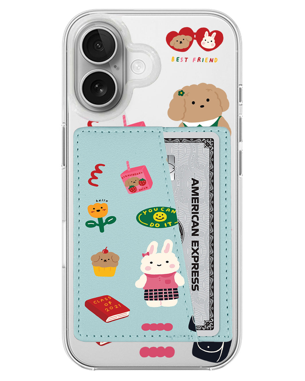 iPhone Leather Wallet Case - Class Of Bunny