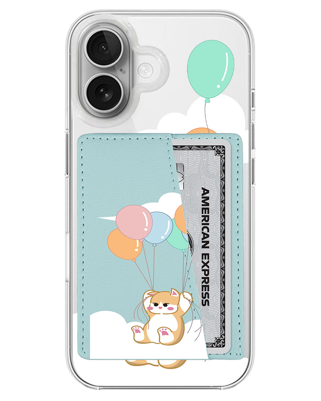 iPhone Leather Wallet Case - Kitten