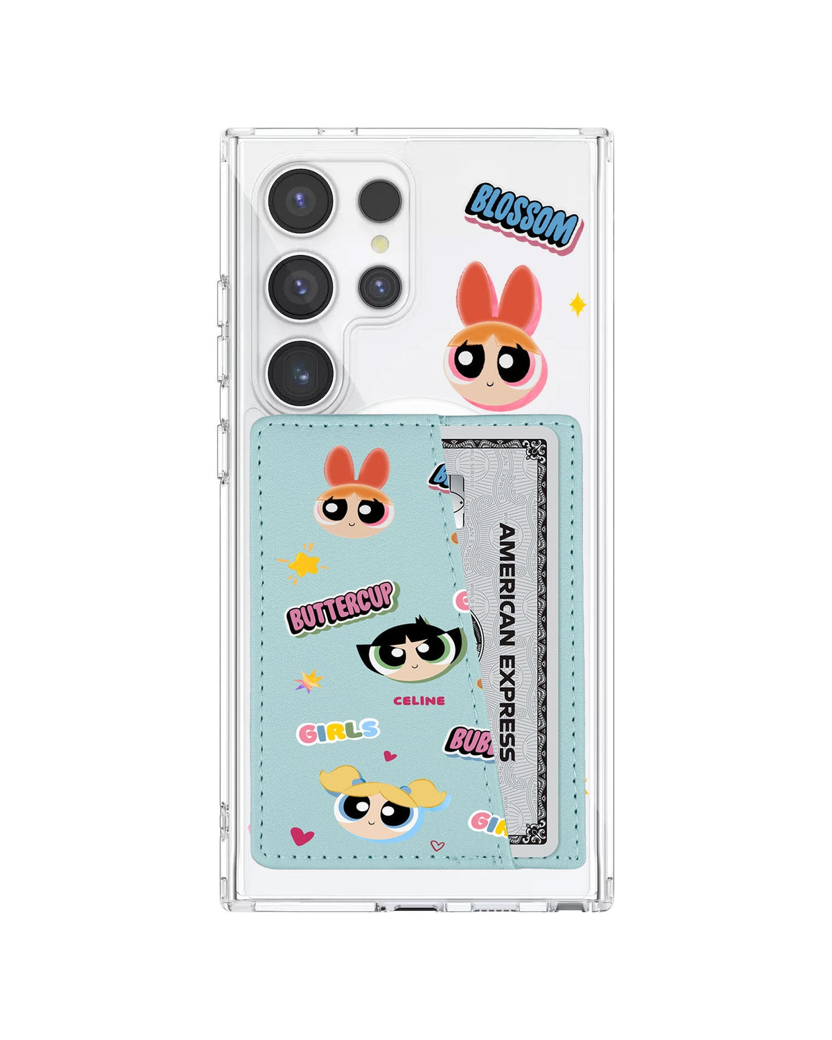 Android Leather Wallet Case - Power Puff Girls