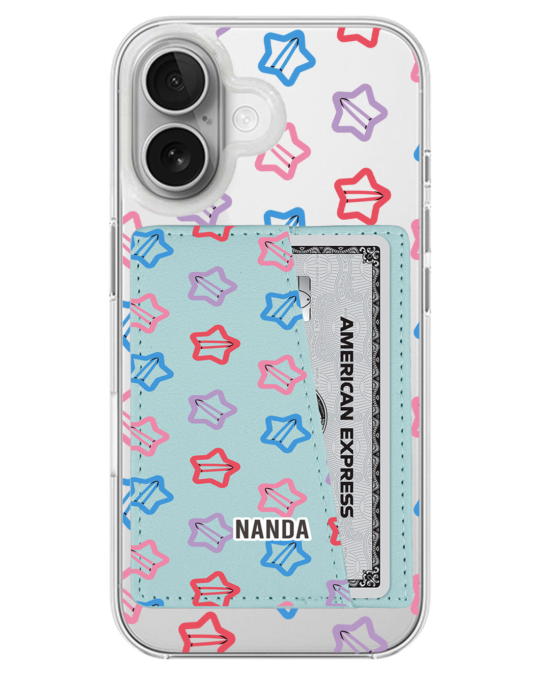 iPhone Leather Wallet Case - Twinkle Clips