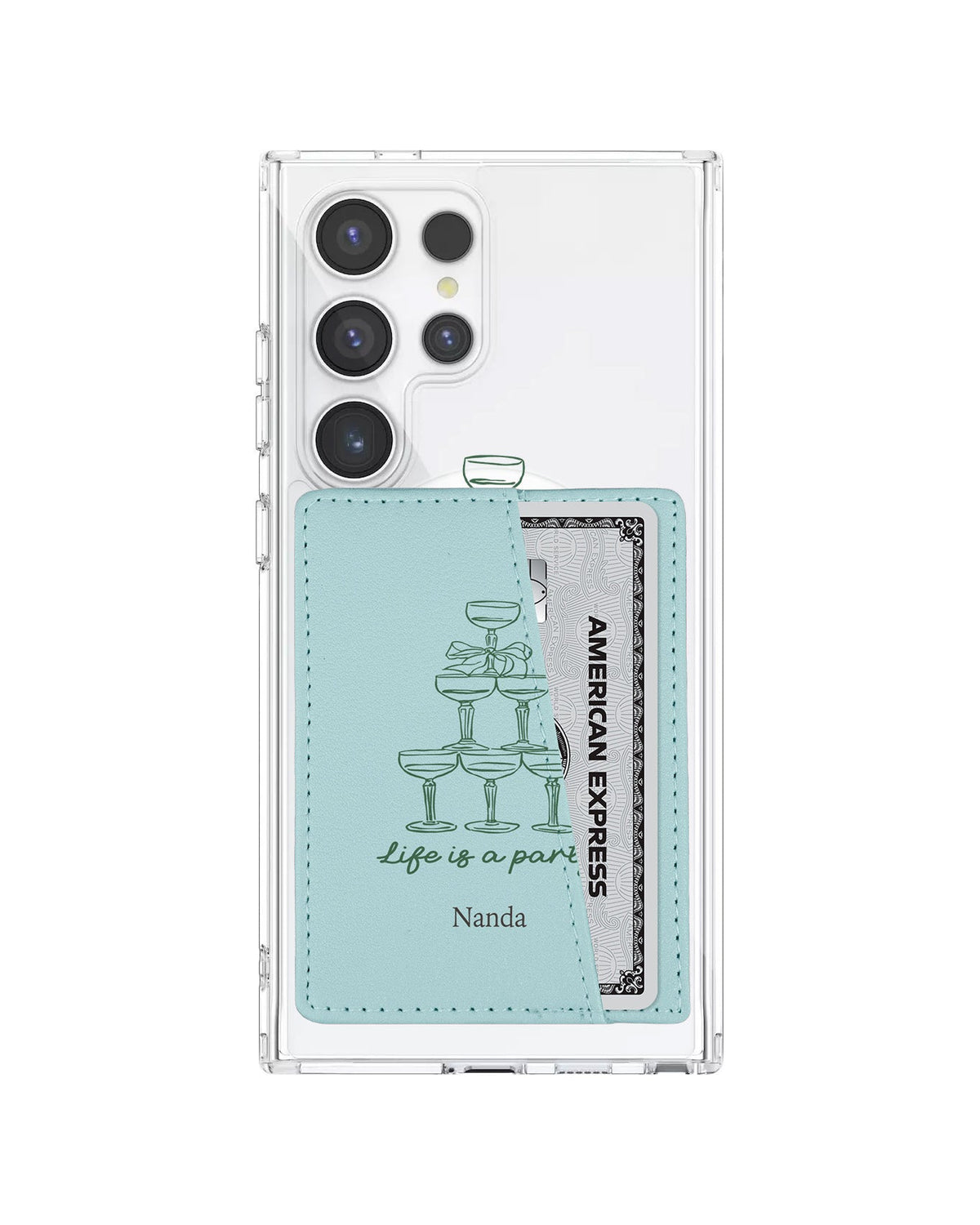 Android Leather Wallet Case - Life Is A Party