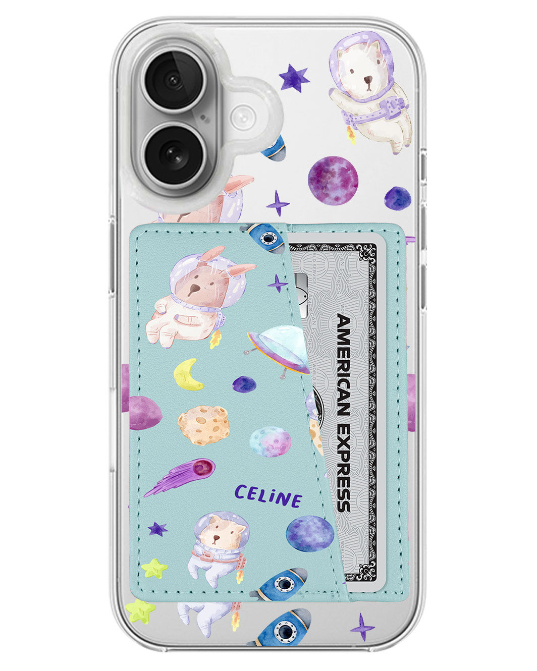 iPhone Leather Wallet Case - Animal Planet